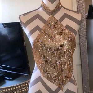 Gold Diamond crop top